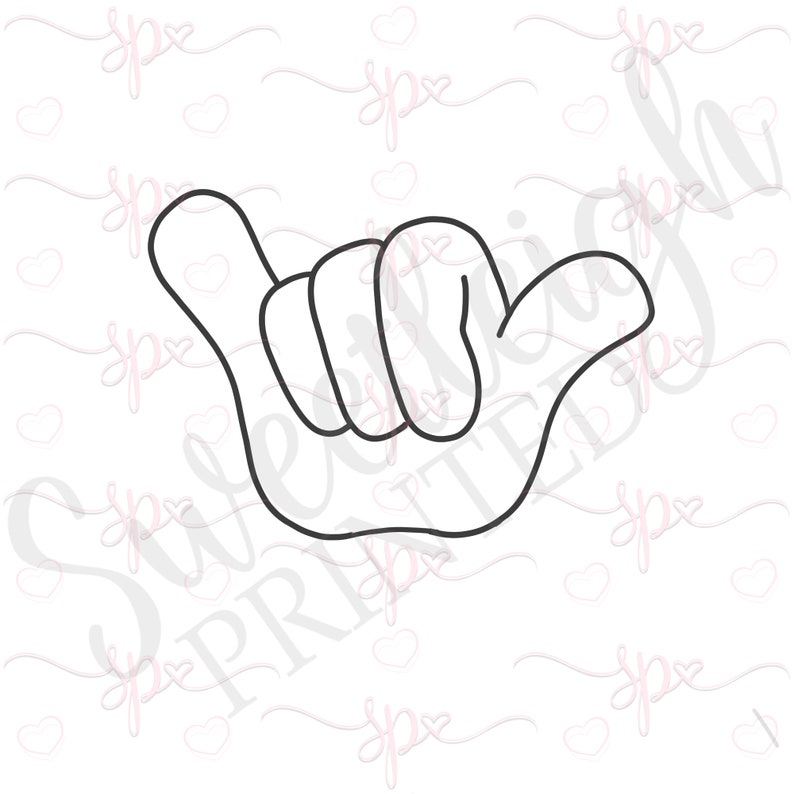 Shaka Hand Cookie Cutter