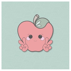 Peace Hand Apple Cookie Cutter