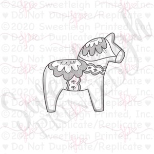 Dala Horse Cookie Cutter