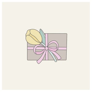 Cortador de galletas de regalo de tulipán