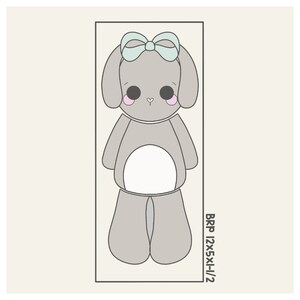 Girly Bunny 3 Piece Cookie Cutter Set