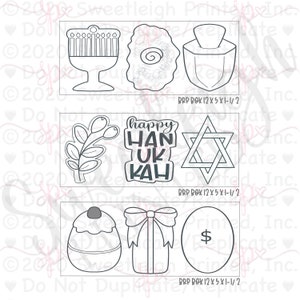Hanukkah Cookie Cutters Build Your Own 3 pc Sets