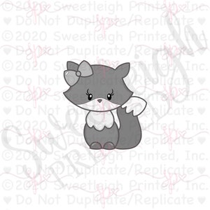 Sitting Fox Girl Cookie Cutter