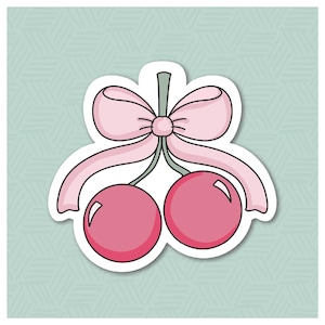 Coquette Cherries Cookie Cutter