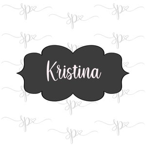Kristina Plaque Cookie Cutter
