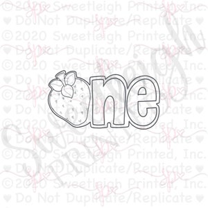 Strawberry One Cookie Cutter