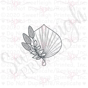 Mod Pampas Frond Cookie Cutter