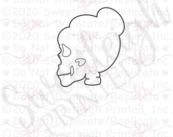 Lady Skull Silhouette-Ausstechform