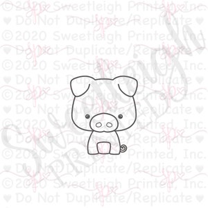 Bauernhof Schwein Cookie Cutter