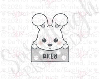 Bunny Plaque Cookie Cutter