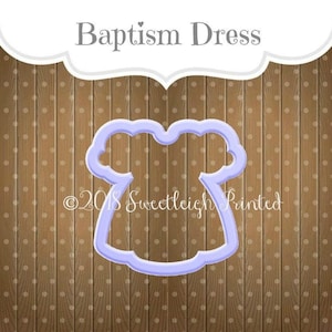 Baptism Dress Cookie Cutter