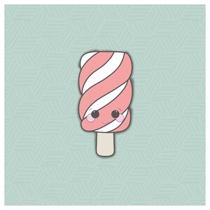 Gedraaide koekjesvorm voor ijslolly