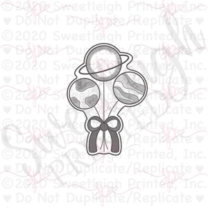 Planet Balloon Bunch Cookie Cutter