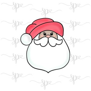 Kris Kringle Face Cookie Cutter
