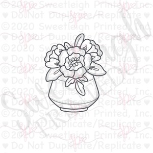 Floral arrangement 1 cookie cutter