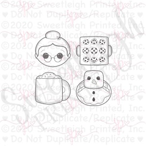 Mrs. Claus Mini Set Cookie Cutter