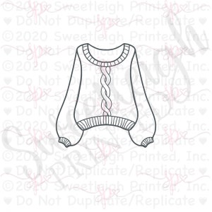 Chic Sweater Cookie Cutter