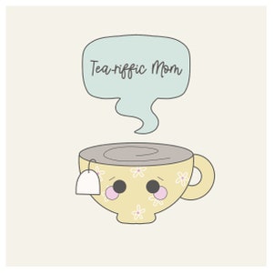 Tea-Riffic Mom 2 Piece Cookie Cutter Set