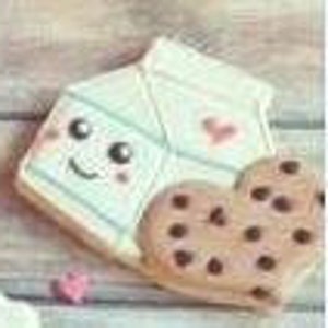 Milk and Cookies Pair Cookie Cutter