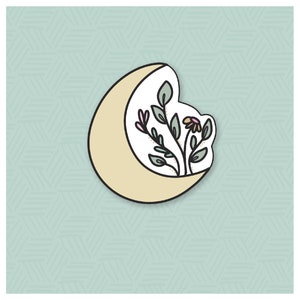 Floral Moon 2021 Cookie Cutter