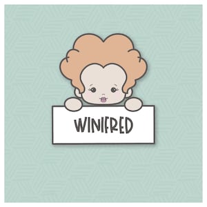 Winifred Witch Plaque Cookie Cutter
