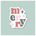 Merry" Hand Lettered Cookie Cutter