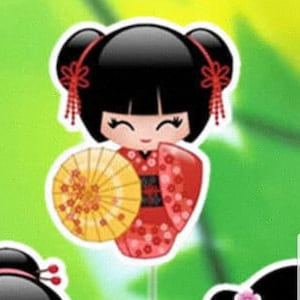 Kokeshi Doll 2 Cookie Cutter