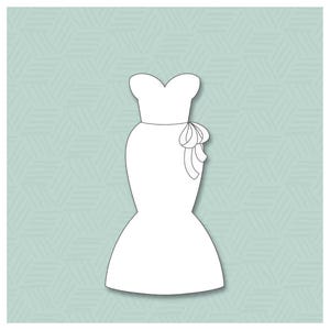 Coquette Gown Cookie Cutter