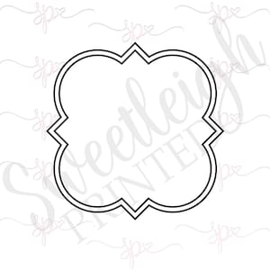 Phi Mu Plaque Cookie Cutter