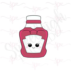 Ketchup-Flasche-Ausstechform