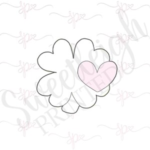Four Leaf Clover with Heart Cookie Cutter