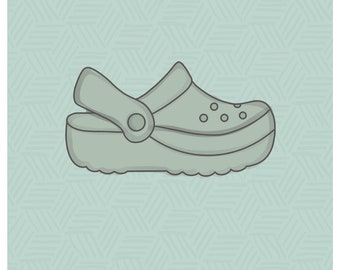 Croc Shoe Cookie Cutter - Etsy