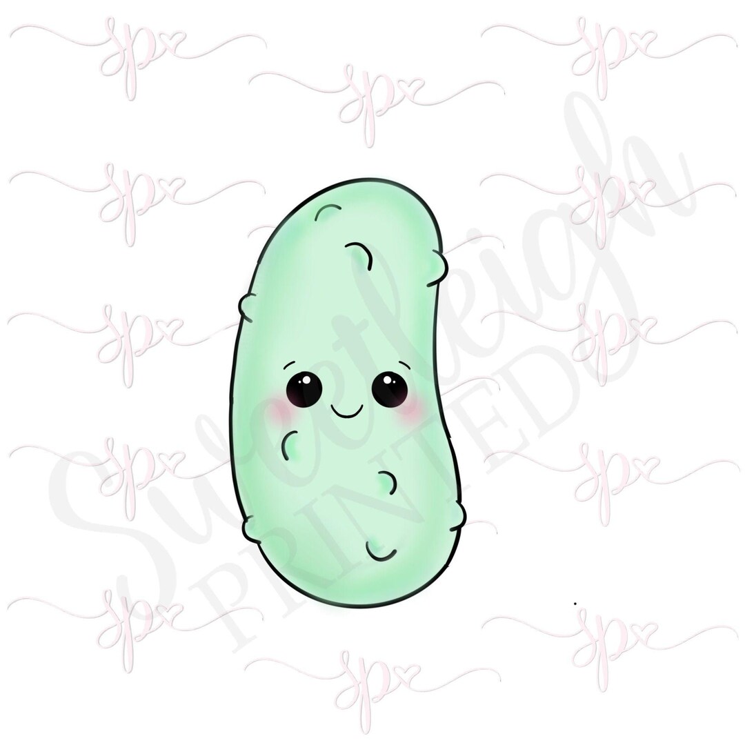 Pickle Cookie Cutter Etsy