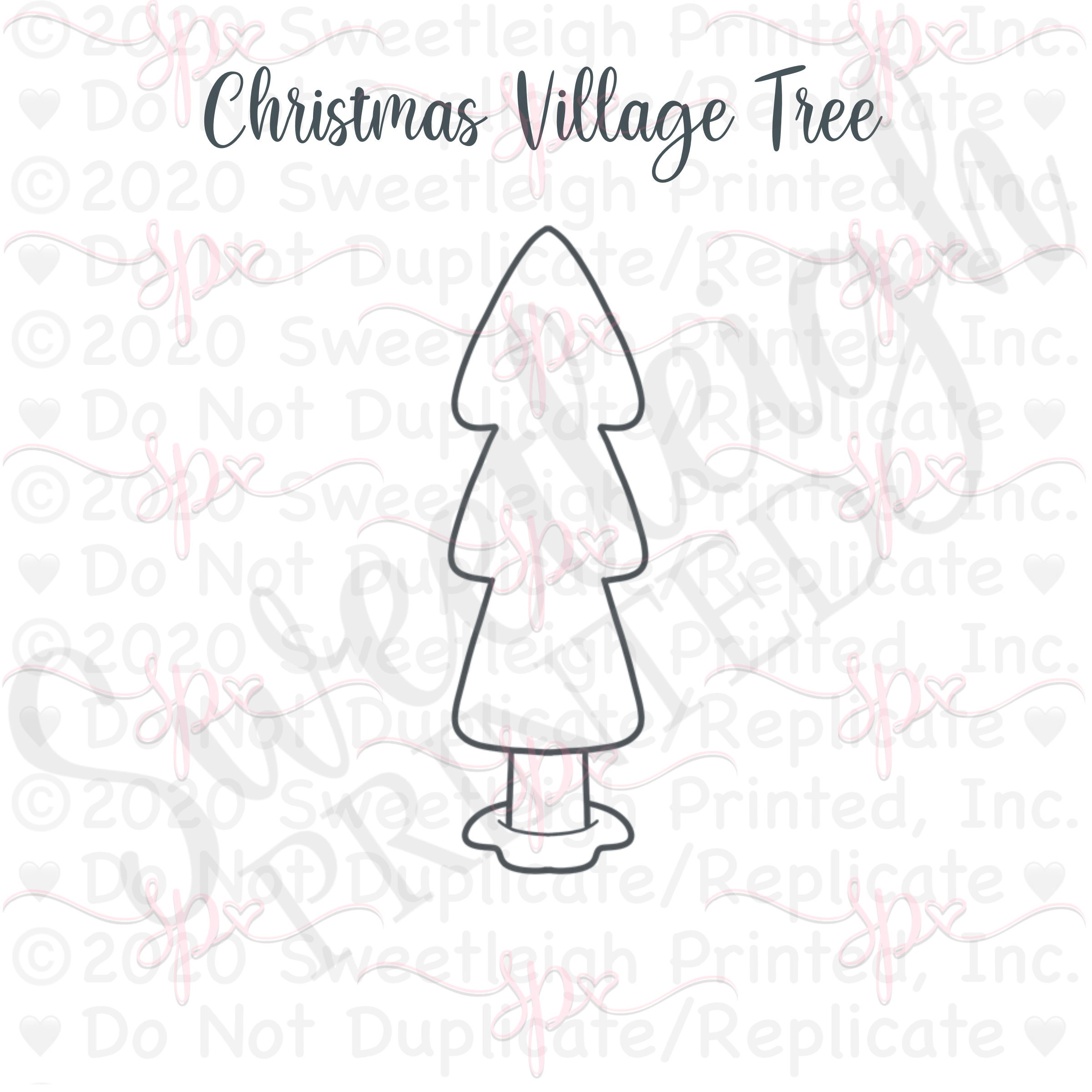 Christmas Village Sets Cookie Cutters Etsy