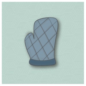 Tall BBQ Mitt Cookie Cutter