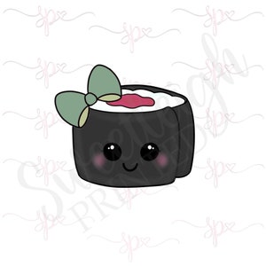 Girly Sushi Roll 1 Cookie Cutter