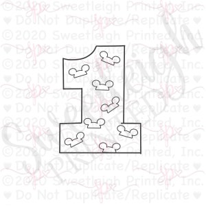 Block Number One Cookie Cutter