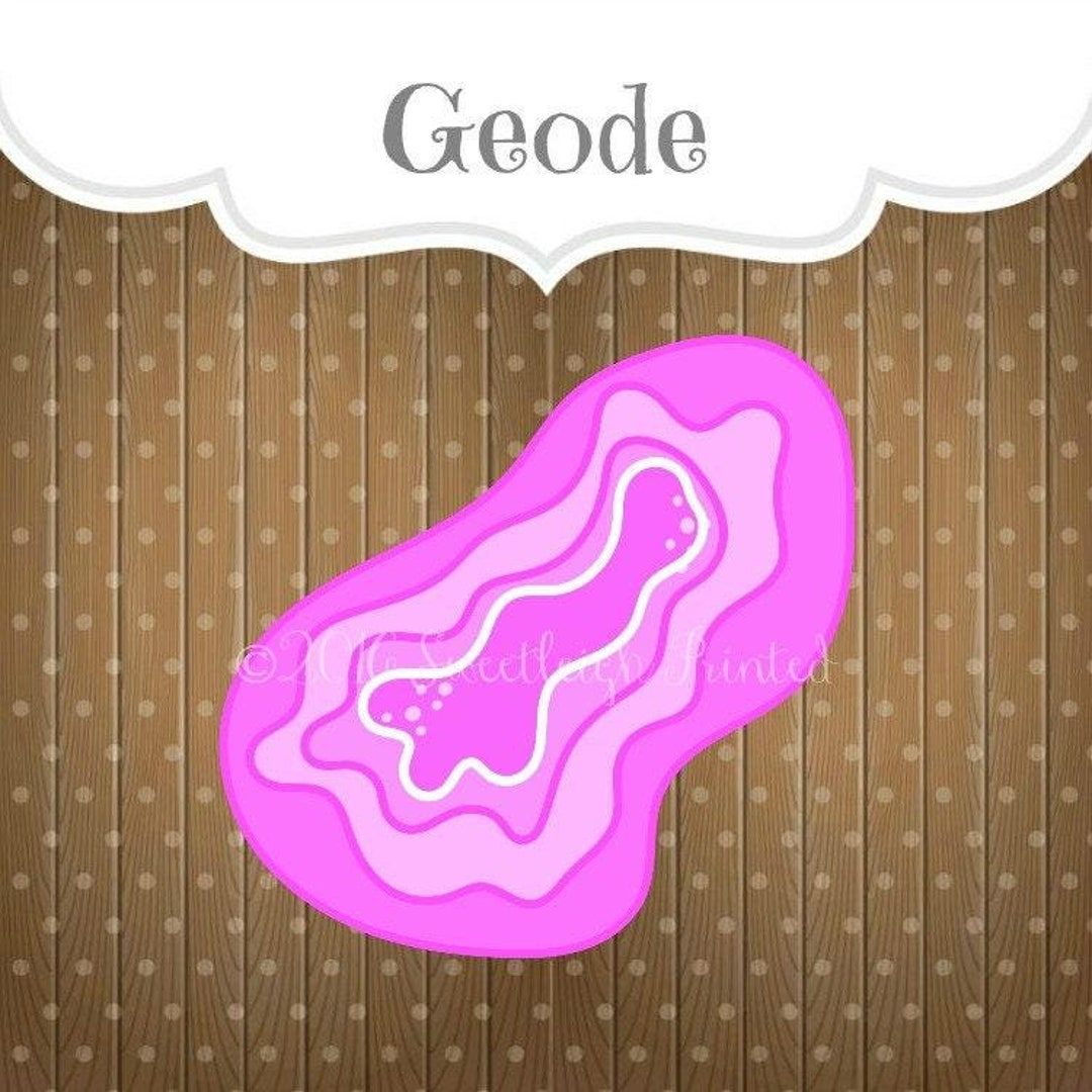 Geode Cookie Cutter - Etsy