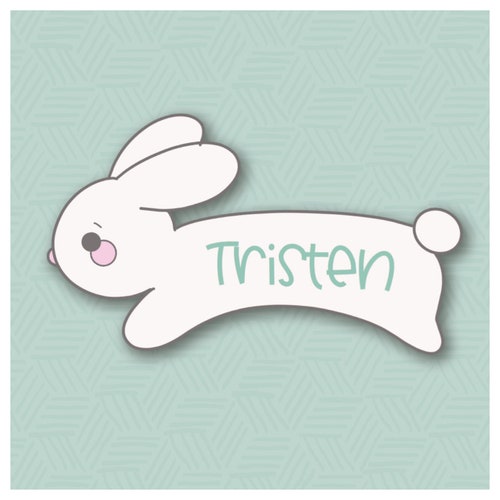 Folksy Bunny 1 Cookie Cutter Etsy