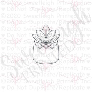 Pineapple Planter Cookie Cutter
