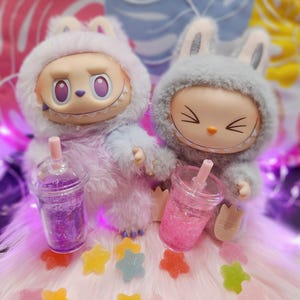 Labubu accessories, miniature drink for labubus and plushies