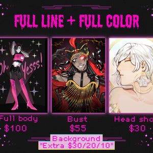 Original Character or Fanart Digital Art Commission