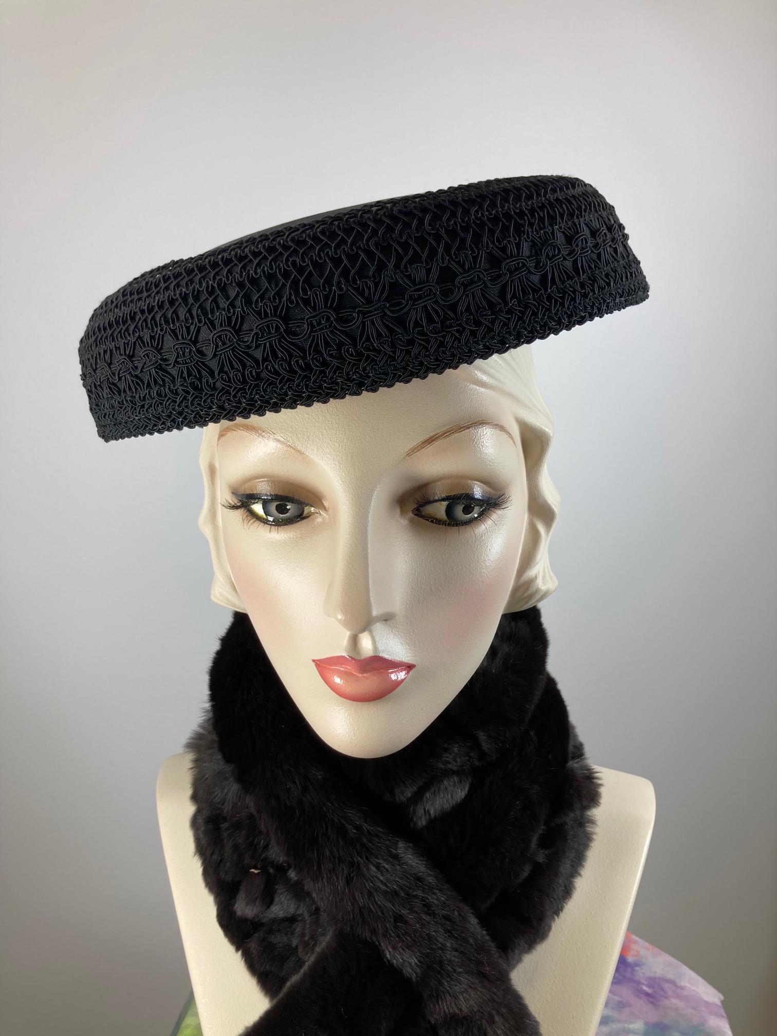 Small Black Cocktail Hat - Etsy display picture 3