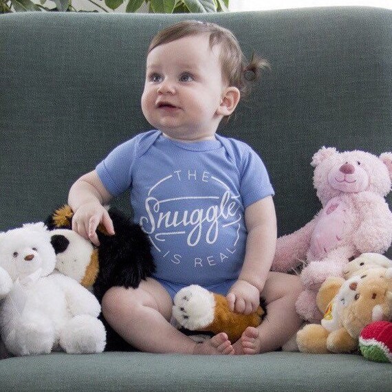 The Snuggle is Real OnePiece Bodysuit Baby Clothes and