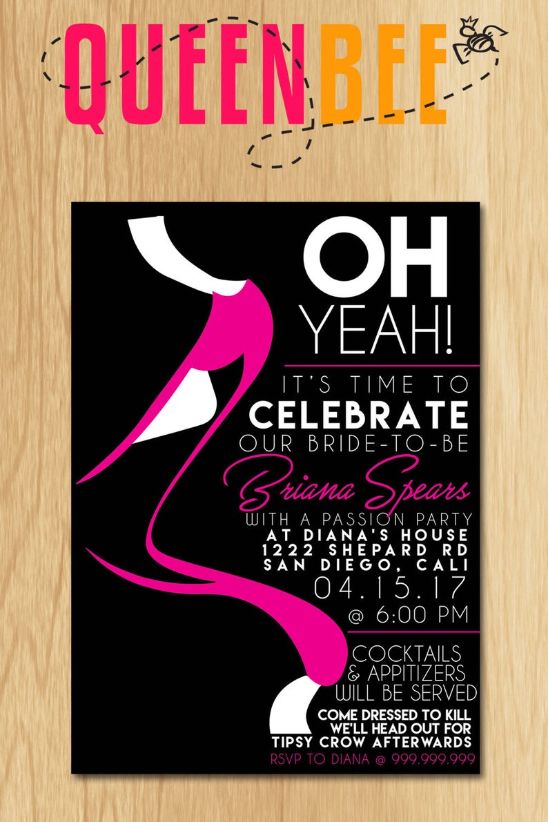 Bachelorette Passion Party Invite And Free Game Drinking Game Etsy