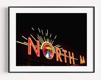 Downtown Columbus Ohio Framed Wall Art, Short North Print, Columbus Ohio, Columbus Fine Art Photography, Urban Art, Neon Lights, Loft Art