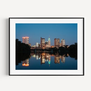 Downtown Columbus Ohio Art, Night Cityscape Photography, Columbus Ohio Print, Fine Art Photography, Short North, Urban Art, Office Decor