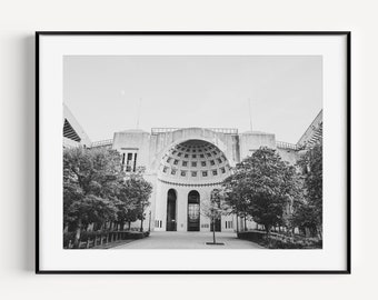 The horseshoe stadium Ohio State wall decor ohio state black and white photo ohio stadium wall art ohio state graduation gift OSU dad gift