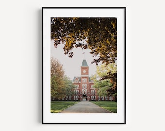 Ohio State University Hall print, Buckeyes Wall Art, OSU Campus, The Oval, College, Classy Wall Art, Quality Office Print