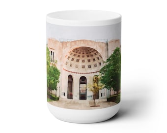 Taza de los Ohio State Buckeyes con acuarela, estadio de Ohio, regalo para exalumnos de Ohio State, Columbus, Ohio